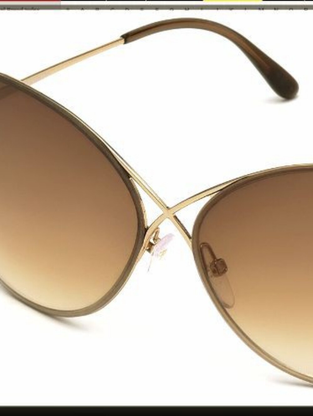 Men's Round Metal Frame Sunglasses - Gold Frame, Brown Lenses